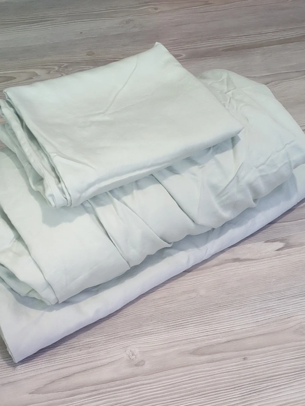 Organi Purely Organic Seafoam Green 3 Piece Sheet Set 100% Organic Cotton